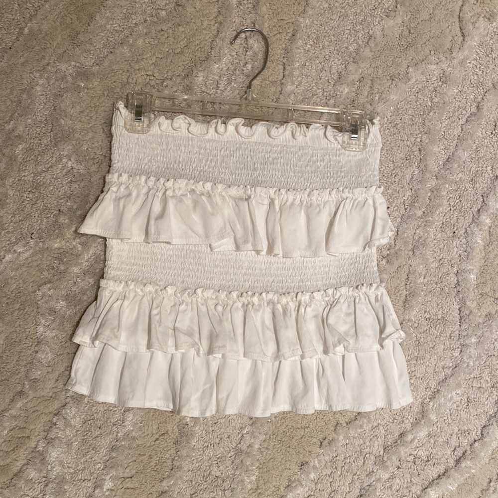 NWOT white stretchy skirt